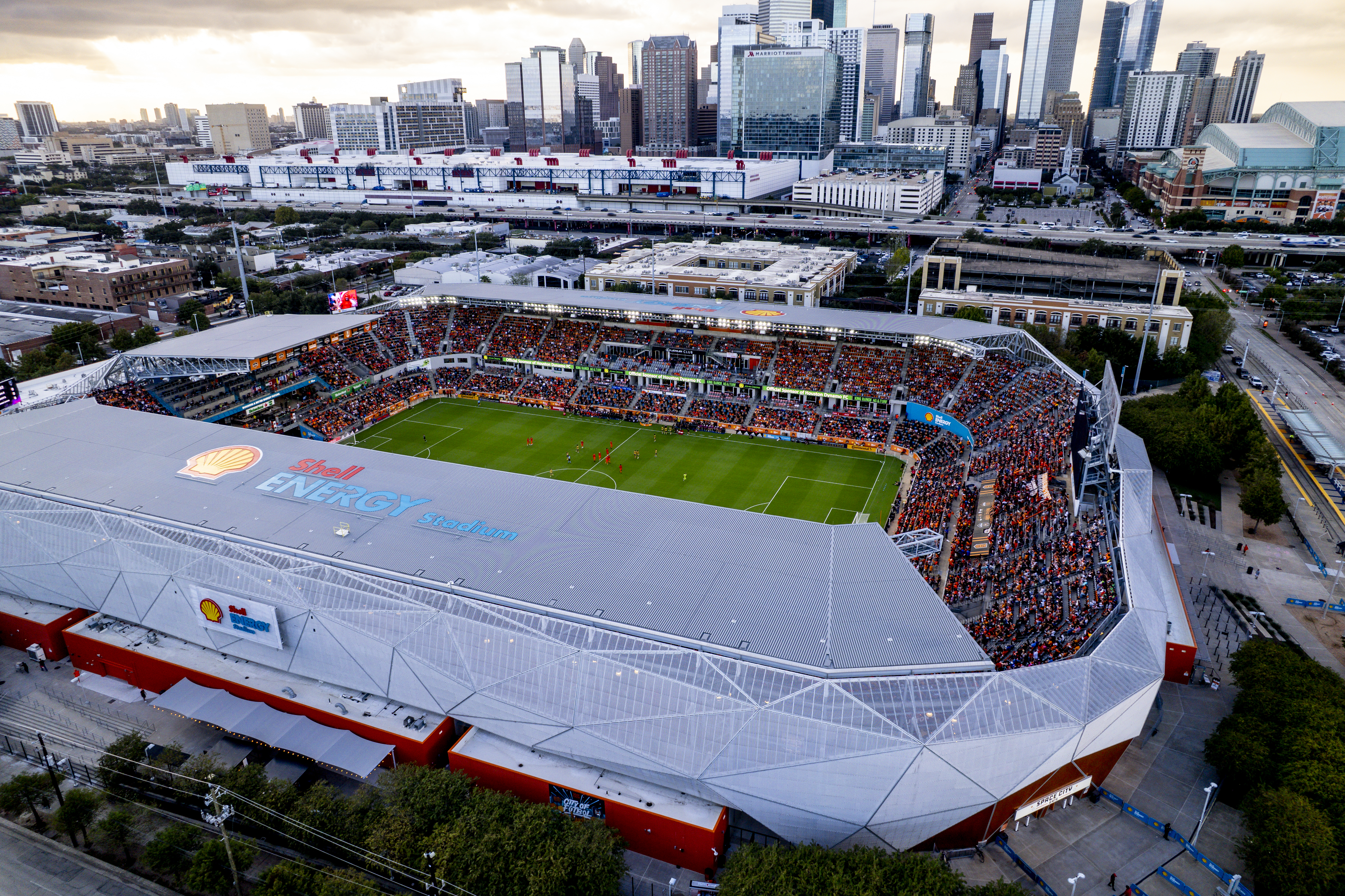 Shell Energy Stadium in Houston, home of Houston Dynamo FC and Houston Dash